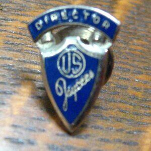 US Jaycees Vintage Director Lapel Pin Tie Tack